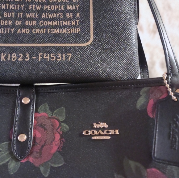Coach Reversible Floral City Tote with Detachable Clutch - Picture 3 of 10